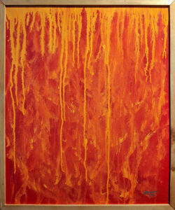 Acrylic on Canvas, 50 cm x 60 cm, 2025 - Abi Afandi Abstract Acrylic painting, 50 by 60 centimeters, created in 2025 - Abi Afandi