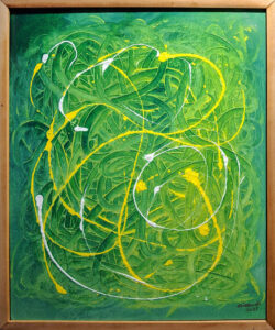 Acrylic on Canvas, 50 cm x 60 cm, 2025 - Abi Afandi Abstract Acrylic painting, 50 by 60 centimeters, created in 2025 - Abi Afandi